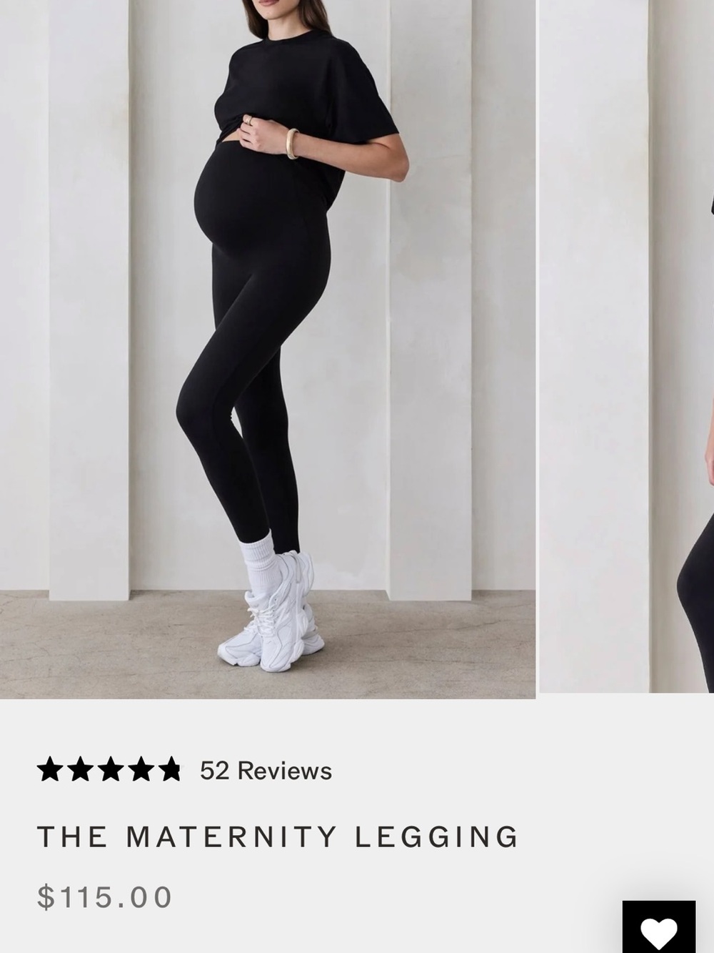 The Maternity Legging — Black